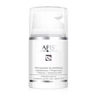 Peelingi do ciała - Apis Professional Mix kwasów do eksfoliacji Laktobionowy + Pirogronowy + Mlekowy + Azelainowy 40% Professional - miniaturka - grafika 1