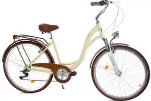 Rower Dallas City Alu 28" 7spd - krem z brązem - Rowery - miniaturka - grafika 1