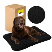 Legowiska dla psów - Wodoodporne Legowisko dla psa 100x70 cm Duże Posłanie XL -  Czarny - miniaturka - grafika 1