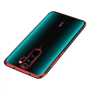 Clear Color case żelowy pokrowiec etui z metaliczną ramką Xiaomi Redmi Note 8 Pro czerwony - Etui i futerały do telefonów - miniaturka - grafika 1