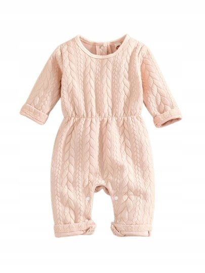 SHEIN KOMBINEZON RÓŻOWY Z DŁUGIM RĘKAWEM 80 V3V