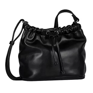 TOM TAILOR Damska torba na ramię Sabrina (worek), czarna, czarny - Torebki damskie - miniaturka - grafika 1