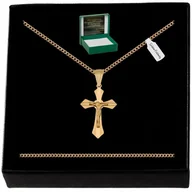 Biżuteria dla dzieci - Złoty Łańcuszek + Krzyżyk 925 Komunijny + Grawer Prezent Dla Chłopca Syna - miniaturka - grafika 1