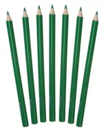 Kredki, ołówki, pastele i pisaki - Kredki ołówkowe trójkątne grube jumbo Shan Zielone ciemne 12 sztuk - miniaturka - grafika 1