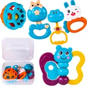 Gryzaki dla dzieci - Grzechotki Gryzaki dla Malucha w Pudełku 5 szt. - miniaturka - grafika 1