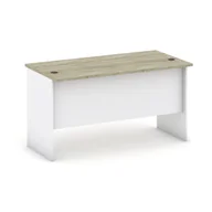 Biurka - B2B Partner Biurko proste, długość 1400 mm, biały/dąb sonoma 437482 - miniaturka - grafika 1