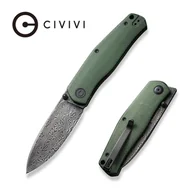Noże - Nóż składany Civivi Sokoke Green Canvas Micarta, Black Hand Rubbed Damascus by Ray Laconico (C22007-DS2) - miniaturka - grafika 1
