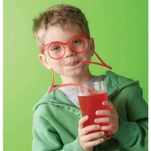 Okulary słomki do picia, przeźroczyste 5903181040962 - Słomki do napojów - miniaturka - grafika 1