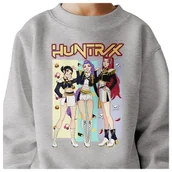 Bluzy dla dziewczynek - BLUZA DZIECIĘCA KPOP DEMON HUNTERS HUNTRIX 104 BAWEŁNIANA JAKOŚĆ - miniaturka - grafika 1