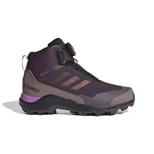 Buty trekkingowe unisex adidas TERREX WINTER MID B bordowe IF7494-35 - Buty trekkingowe damskie - miniaturka - grafika 1