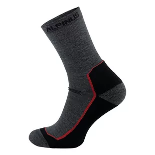 Skarpety trekkingowe z merino Alpinus Avril czarno-szary - Odzież trekkingowa damska - miniaturka - grafika 1
