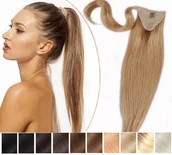 Ozdoby do włosów - Kucyk naturalny doczepiany 50 cm 70 gramów - miniaturka - grafika 1