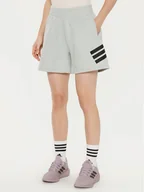 Spodenki damskie - adidas Szorty sportowe Future Icons 3-Stripes JC5446 Szary Loose Fit - miniaturka - grafika 1