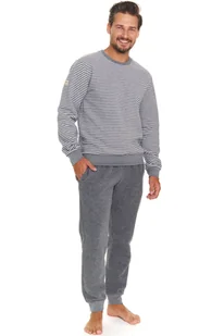 Piżama Doctor Nap PMB.5248 dark grey - Piżamy męskie - miniaturka - grafika 1