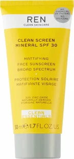 MINERAL CLEAN SCREEN SPF 30 - Matujący krem z filtrem SPF - Kremy do twarzy z filtrem - miniaturka - grafika 1