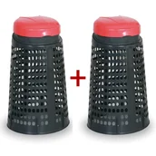 Kosze na śmieci - B2B Partner Plastikowy kosz na śmieci na odpadki na worki 120L - 1+1 GRATIS 777037 - miniaturka - grafika 1