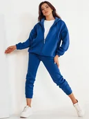 Dresy damskie - Komplet dresowy damski AMILIA PREMIUM niebieski Dstreet AY0773-S - miniaturka - grafika 1