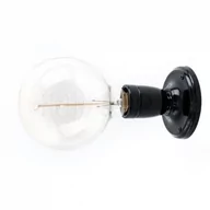 Lampy ścienne - Loft Ceramic Kinkiet ceramiczny czarny KOLOROWE KABLE - miniaturka - grafika 1