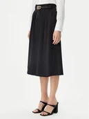 Spodnie damskie - Rinascimento Kuloty CFC0122530003 Czarny Regular Fit - miniaturka - grafika 1