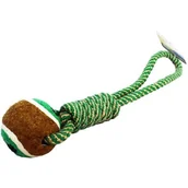 Zabawki dla psów - Zippy Biofeed Zippy Linka dla psa z piłką tenisową i uchwytem 33 cm - miniaturka - grafika 1