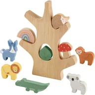Zabawki interaktywne dla dzieci - Zabawka FISHER PRICE Develops Drzewo Zestaw klocków HXT87 - miniaturka - grafika 1