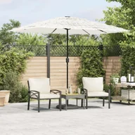 Parasole ogrodowe - Parasol ogrodowy na stalowym słupku, biały, 300x200x250 cm - miniaturka - grafika 1