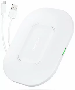 Choetech zestaw bezprzewodowa szybka ładowarka 15W dioda LED biały (T550-F) + ładowarka sieciowa USB 18W Power Delivery biały (Q5003-EU) + kabel zasilający (AC) T550-F-EU101ACWH - Ładowarki do telefonów - miniaturka - grafika 1