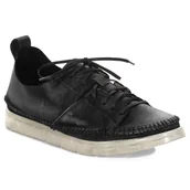 Półbuty damskie - Maciejka Półbuty Damskie Skórzane Czarne-36 - miniaturka - grafika 1