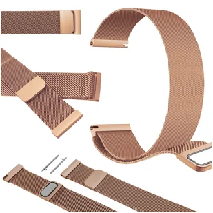 Pasek do Xiaomi Watch S3 smartwatch różowozłota opaska 22mm z teleskopami - Akcesoria do zegarków - miniaturka - grafika 1