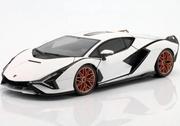 Samochody i pojazdy dla dzieci - Lamborghini Sian Fkp 37 White 1:18 Bburago - miniaturka - grafika 1