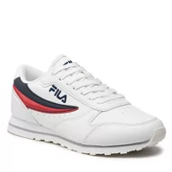 Sneakersy damskie - Fila Sneakersy Orbit Low Teens FFT0014.13032 White/Dress Blues - miniaturka - grafika 1