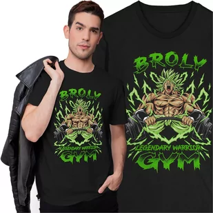 Koszulka na Siłownię Trening Broly Dragon Ball Goku Vegeta Anime Manga - Koszulki męskie - miniaturka - grafika 1