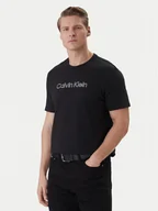 Koszulki męskie - Calvin Klein T-Shirt LV04LF809G Czarny Regular Fit - miniaturka - grafika 1