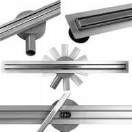 Odpływy liniowe - Odpływ Liniowy Eco360 Slim 70 Chrom - Calani - miniaturka - grafika 1