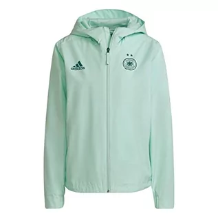 Kurtki damskie - adidas Damska kurtka z paskiem DFB JKT W, wielokolorowa/zielona, XL, Mencla/zielony, XL - grafika 1
