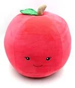 Kołdry i poduszki dla dzieci - Pluszowa poduszka owoc Jabłko 43 x 40 cm - miniaturka - grafika 1