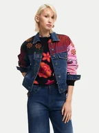 Kurtki damskie - Desigual Kurtka jeansowa Madrid 24WWED15 Kolorowy Regular Fit - miniaturka - grafika 1