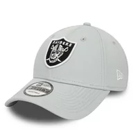 Czapki męskie - Czapka z daszkiem New Era Side Patch 940 Raiders 60435130 Szary - miniaturka - grafika 1