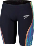 Kąpielówki męskie - Speedo Męski strój pływacki Speedo LZR INTENT JAM AM true navy/spritz/aquarium/rose gold rozmiar 20 - miniaturka - grafika 1