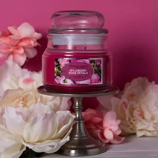 Sojowa świeca zapachowa 2 knoty w szkle Colonial Candle 255 g Róża Jagoda - Świece - miniaturka - grafika 1