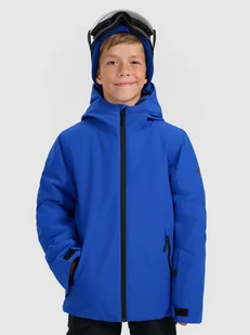 4F Kurtka narciarska membrana 5000 chłopięca - niebieska 164 (13-14 lat) - Kurtki i kamizelki sportowe męskie - miniaturka - grafika 1