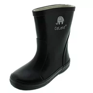 Kozaki damskie - Celavi Celavi Dziecięce buty unisex, wodoszczelne, gumowe kozaki, 100% kauczuk naturalny, rozmiar 34, kolor: czarny, 1147 - miniaturka - grafika 1