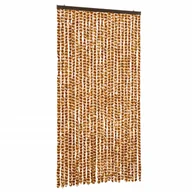 Zasłony - vidaXL Zasłona w kolorze ochry i bieli 100x200 cm szenilowa - miniaturka - grafika 1