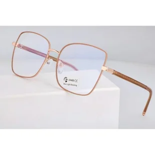 Okulary kocie do komputera damskie z filtrem BLUE Light zerówki 2578-4 - Okulary korekcyjne, oprawki, szkła - miniaturka - grafika 1