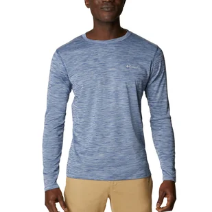 Męska koszulka termoaktywna Columbia Zero Rules LS carbon heather - S - Bielizna sportowa męska - miniaturka - grafika 1