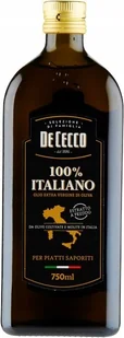 Oliwa z oliwek Extra Vergine 750ml - De Cecco Wloska 100% włoskie oliwki - Zdrowa żywność - miniaturka - grafika 1