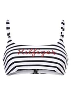 Stroje kąpielowe - Tommy Hilfiger - Damski góra od bikini, niebieski|biały - miniaturka - grafika 1