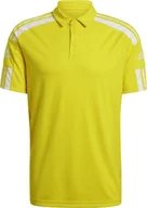 Koszulki męskie - Adidas Koszulka adidas Polo SQUADRA 21 GP6428 GP6428 żółty XL - miniaturka - grafika 1