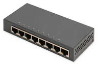 Pozostałe akcesoria sieciowe - Digitus 8-portowy przełącznik gigabitowy, desktop, niezarządzalny, metalowa obudowa - miniaturka - grafika 1
