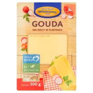 Szybkie dania obiadowe - Ser Gouda Plastry 500 G Włoszczowa - miniaturka - grafika 1